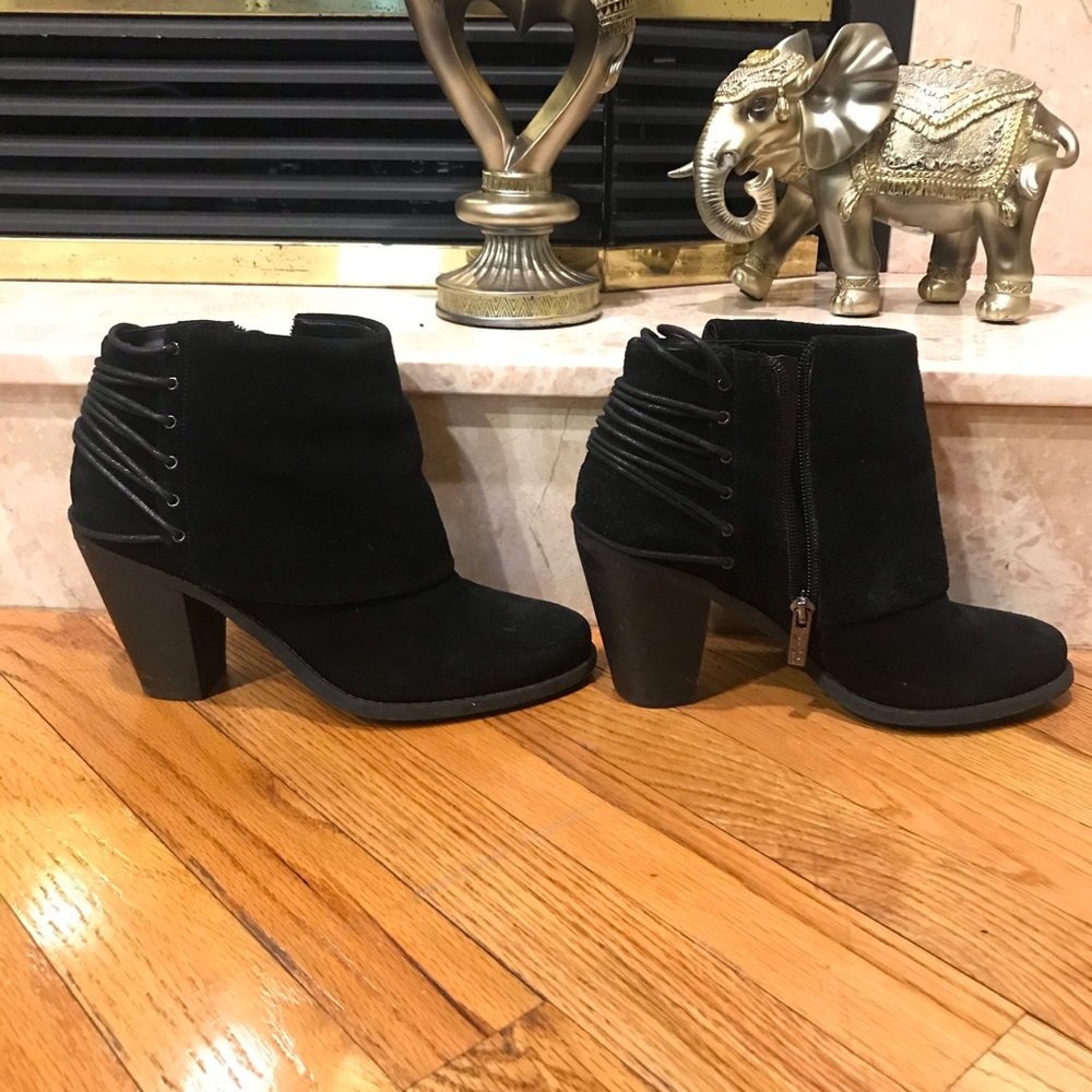 Jessica Simpson | Split Suede Black Boots | size 8